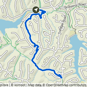 Route map for Lake Ann to Summit School & Rago, a 4.1-mile moderate hike in Bella Vista, Arkansas
