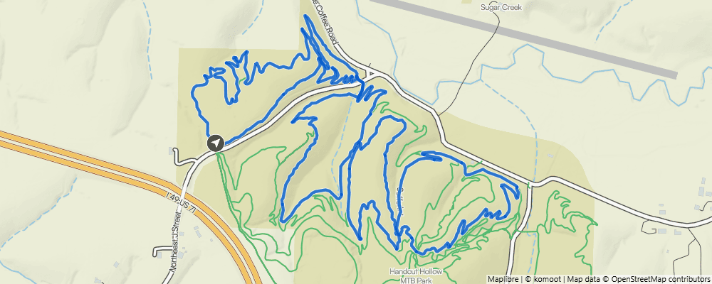 Trail route map